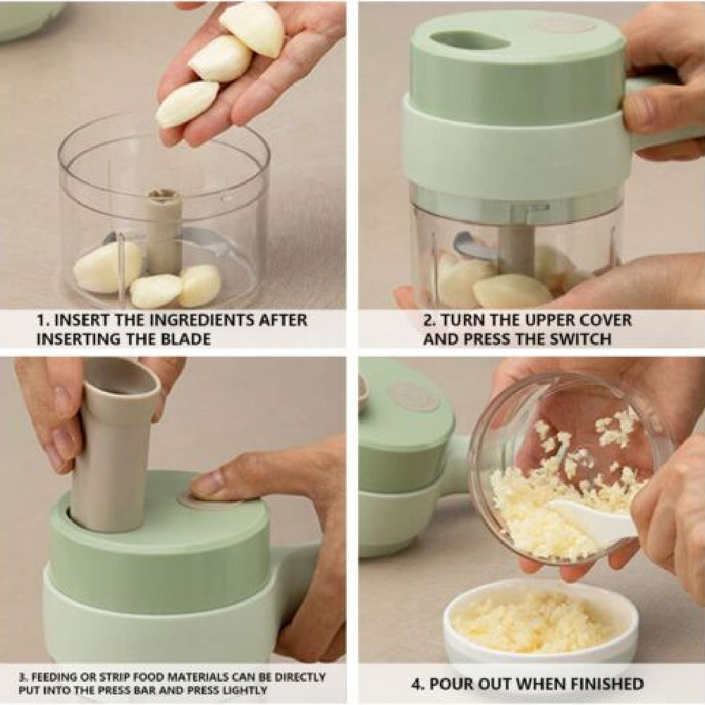 4in1 Handheld Electric Vegetable Cutter Set - Wireless Food Processor, Electric Vegetable Chopper4 في 1 مجموعة قطاعة خضروات كهربائية محمولة باليد - محضر طعام لاسلكي ، قطاعة خضروات كهربائية 4in1 Handheld Electric Vegetable Cutter Set - Wireless Food Processor, Electric Vegetable Chopper4 في 1 مجموعة قطاعة خضروات كهربائية محمولة باليد - محضر طعام لاسلكي ، قطاعة خضروات كهربائية